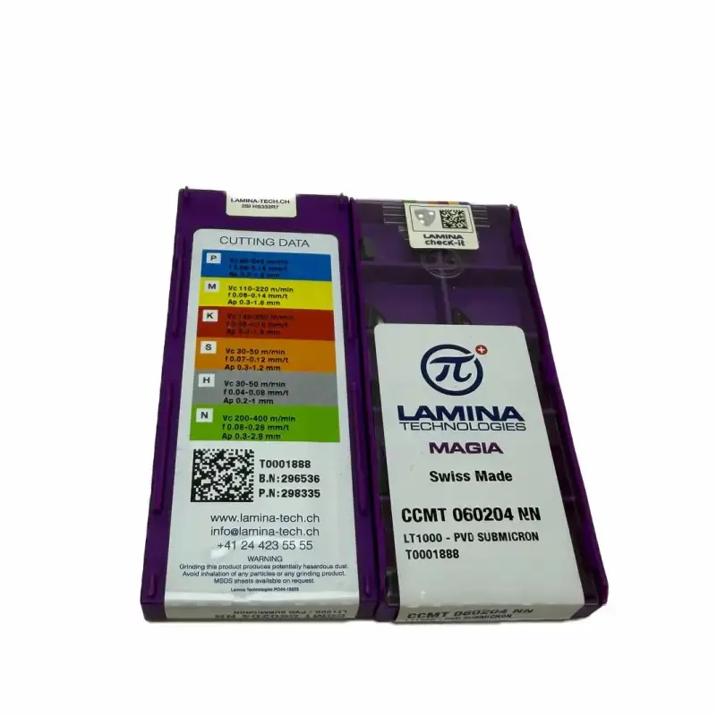 Lamina CCMT060204-NN LT10 Torna Ucu 1 Kutu — görsel 1
