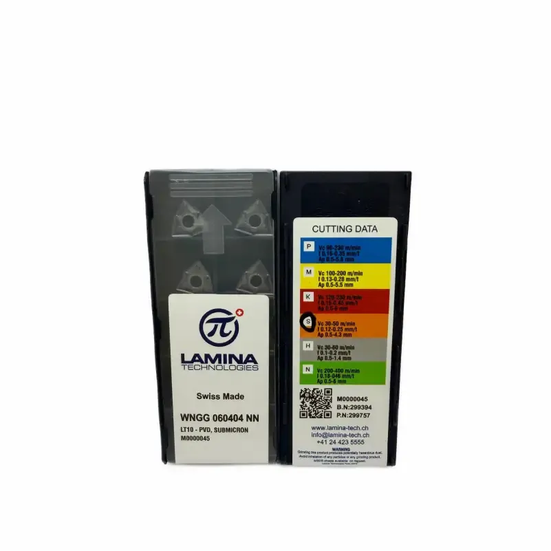 Lamina WNGG060404-NN LT10 Torna Ucu 1 Kutu — görsel 2
