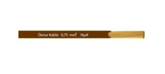 Öznur 1x0,75 NYAF Kablo  100mt. — Mavi — görsel 3