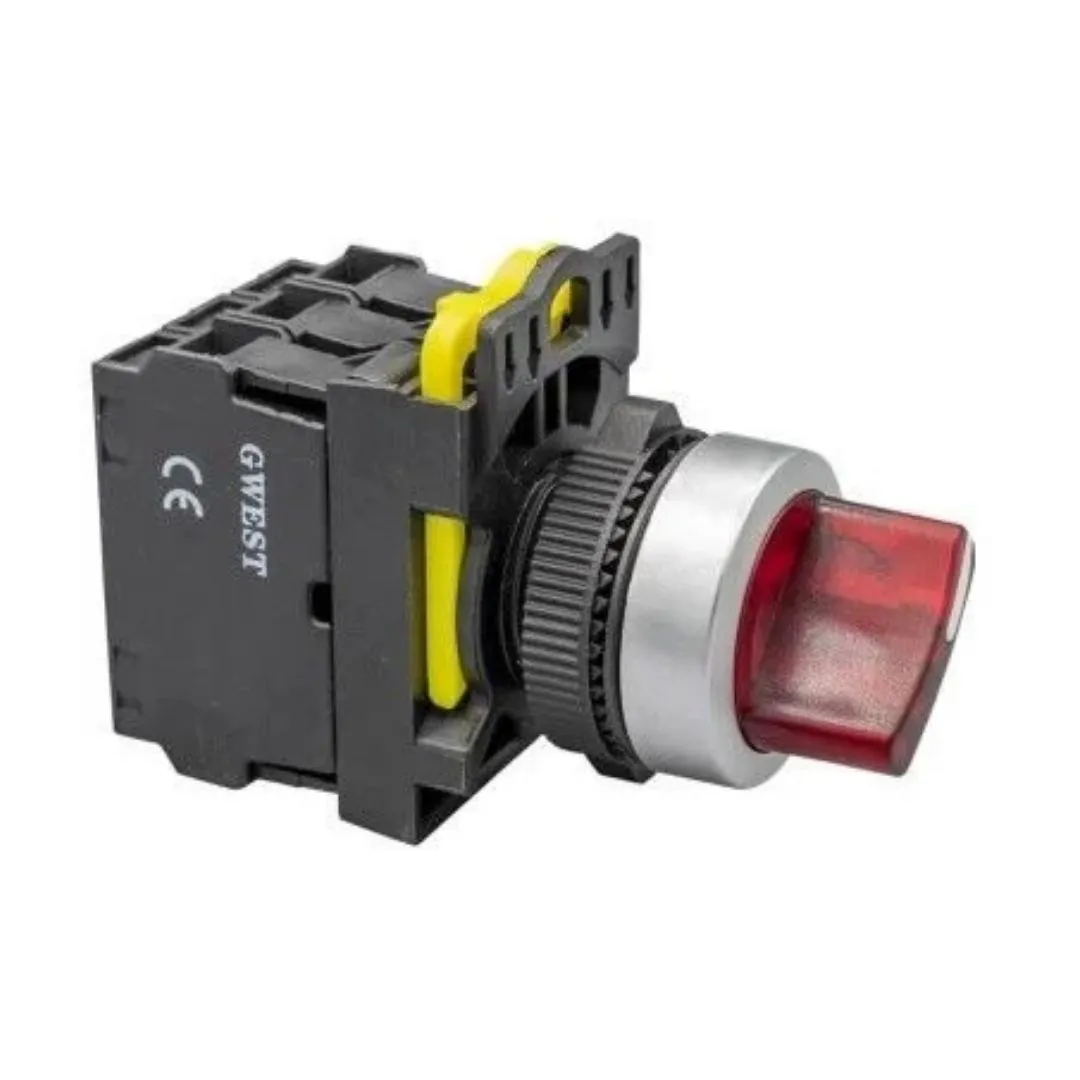 Gwest A5-02XSD 220V AC/DC Led Işıklı 1-0-2 Mandal Buton 10'lu Set — görsel 1