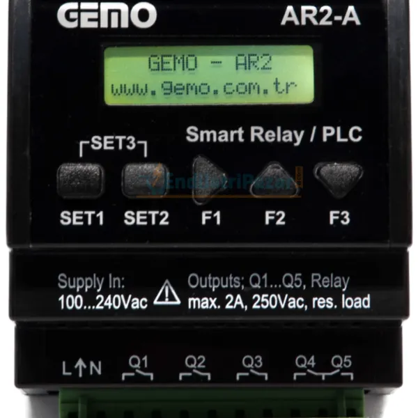 Gemo AR2-A-24VDC-8D  24VDC 8DI/5DO Akıllı Röle Plc