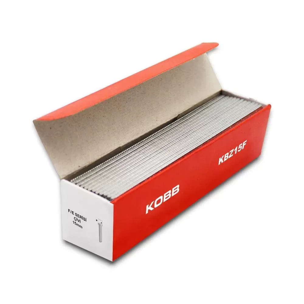KOBB KBZ15F 15mm 2500 Adet F/E/J/8 Serisi Ağır Hizmet Tipi Kesik Başlı Çivi — görsel 3