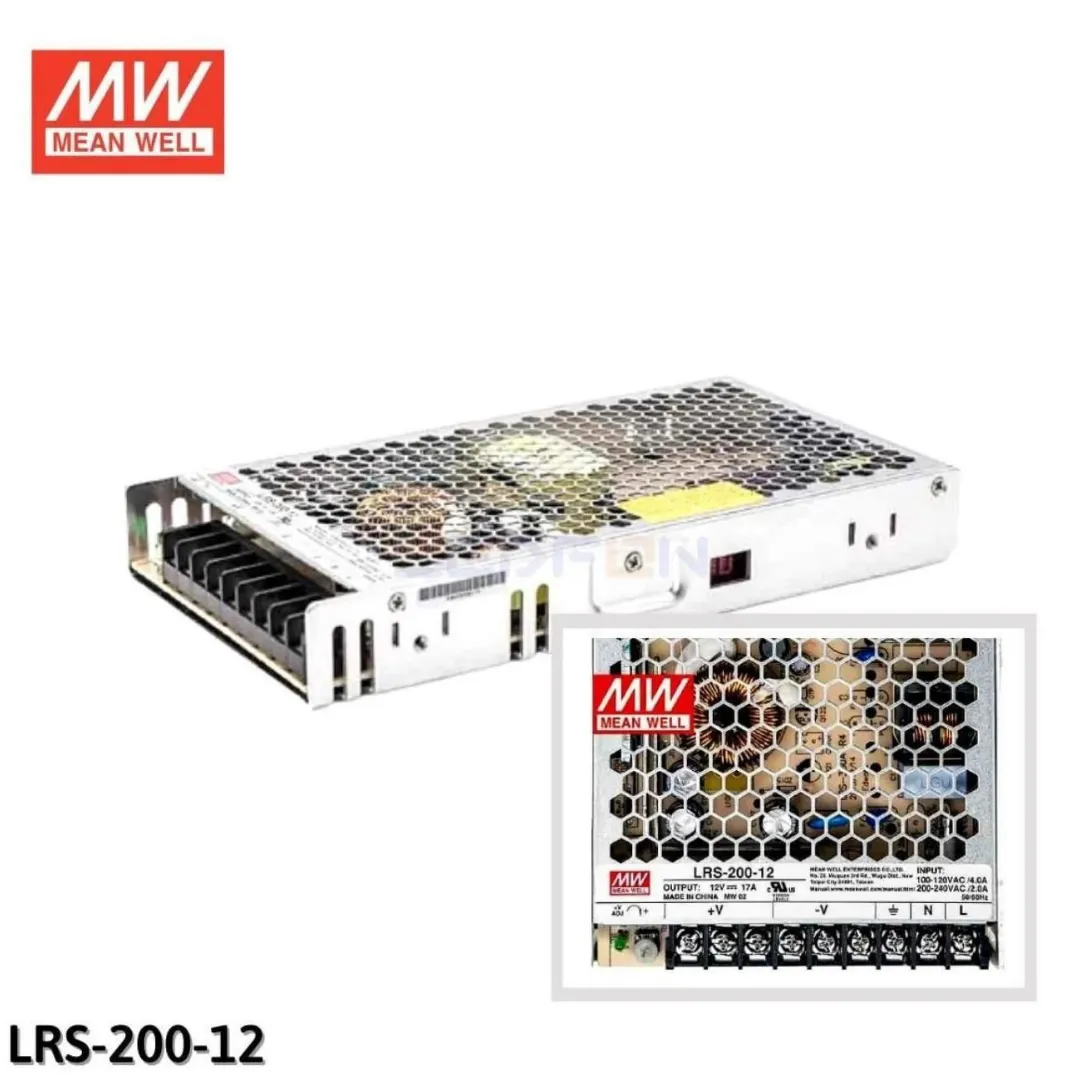 Meanwell LRS-200-12 12 VDC 17A Kapalı Tip Regüle Güç Kaynağı — görsel 1
