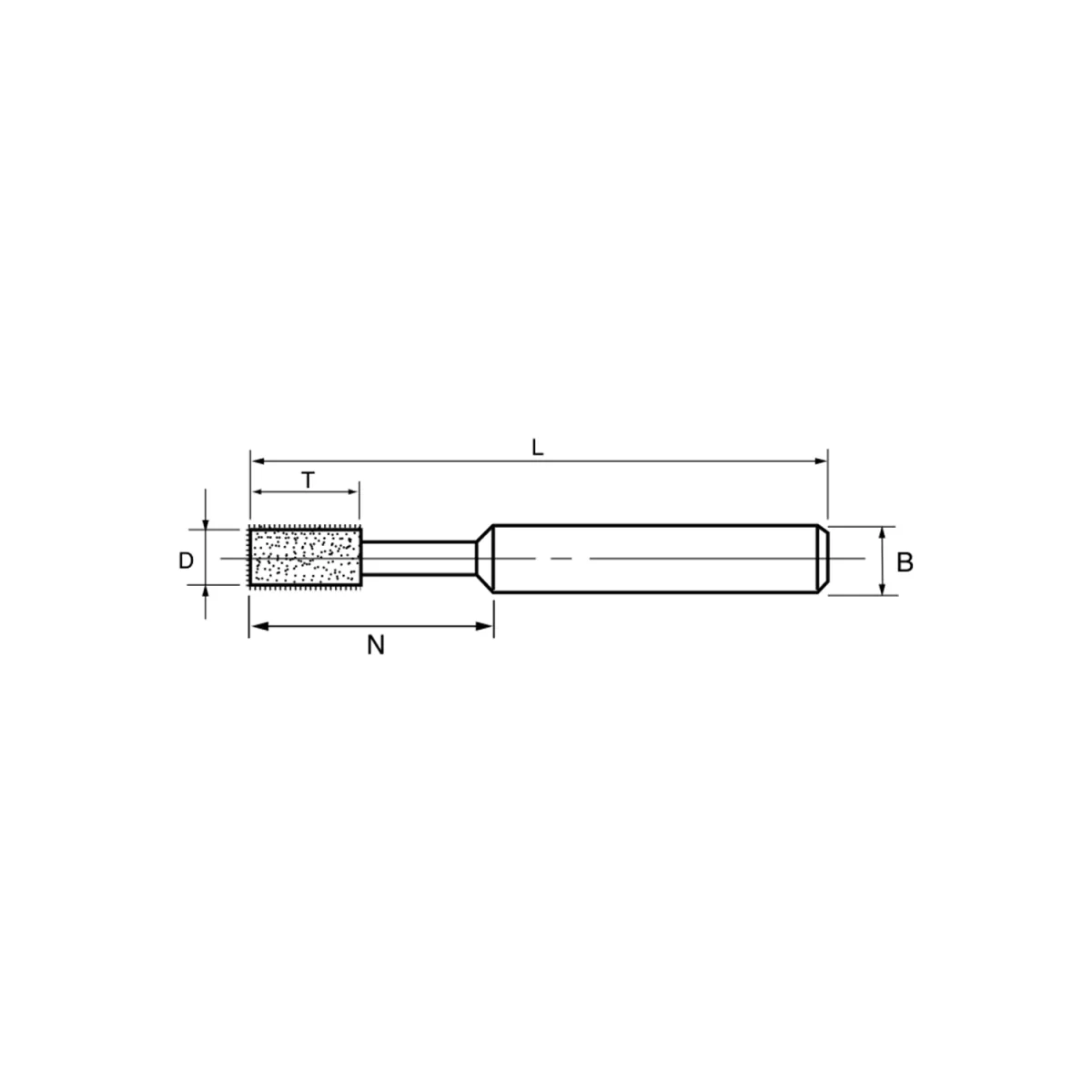 Kınık A6120 D100 Diamond Saplı Delik Taşı (12.0mm) — görsel 2