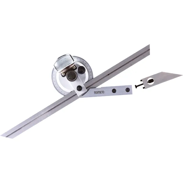 Asimeto AS-490066 150mm Tek Çubuklu Büyüteçli Açı Ölçer
