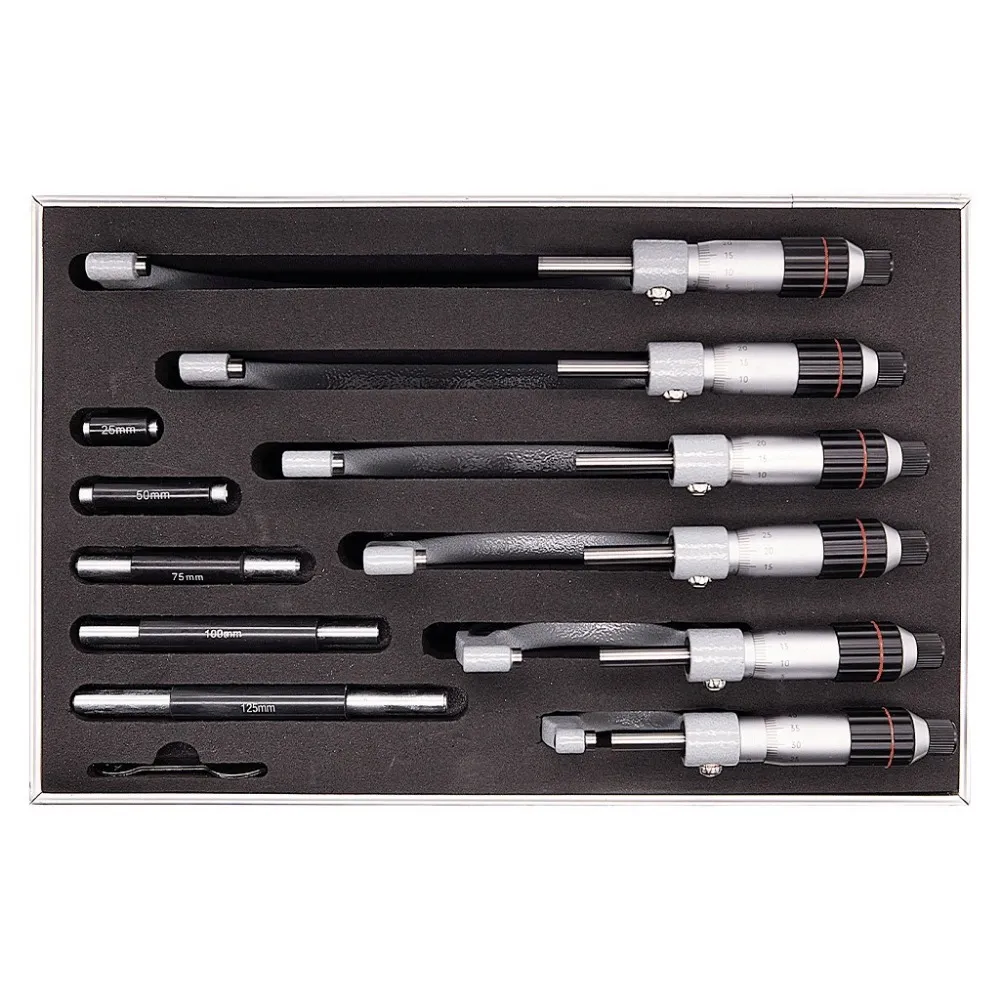 Werka 217-9576  0-150mm/0.01mm Dış Çap Mikrometresi Seti 6 Parça — görsel 2