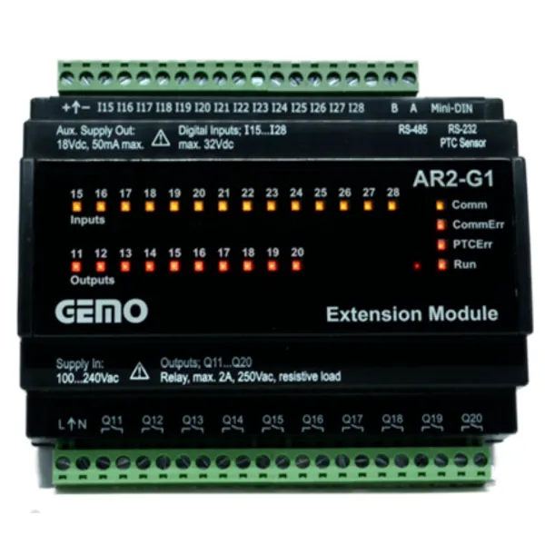 Gemo 230VAC-14DI/10DO Akıllı Röle Ek Modül