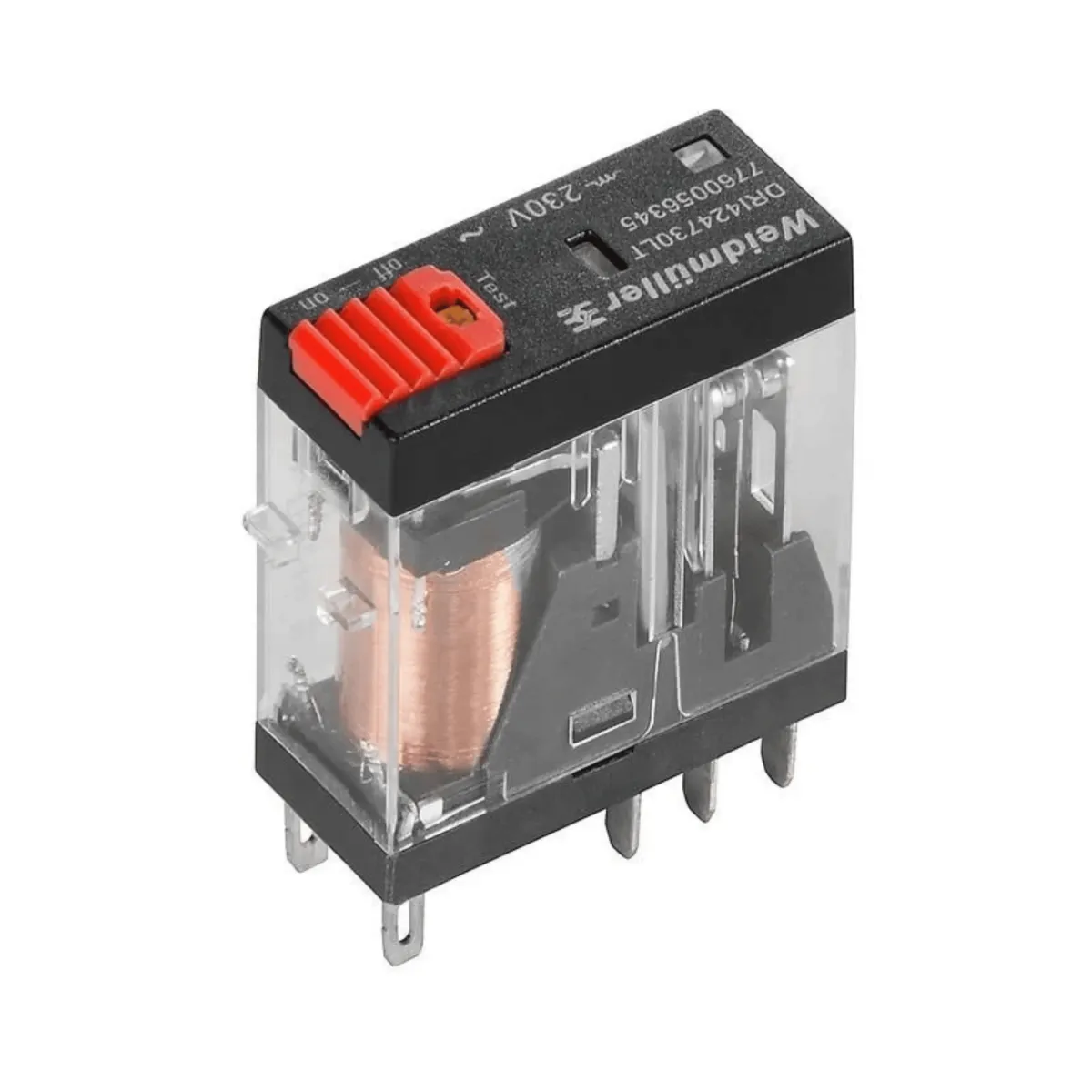 Weidmüller 7760056345 DRI424730LT 230 VAC / 5A Çift Kontak Röle — görsel 1