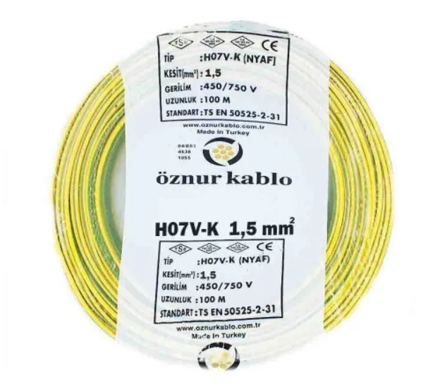 Öznur 1,5 Nyaf Kablo 100mt. — Siyah — görsel 10