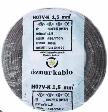Öznur 1,5 Nyaf Kablo 100mt. — Siyah — görsel 7