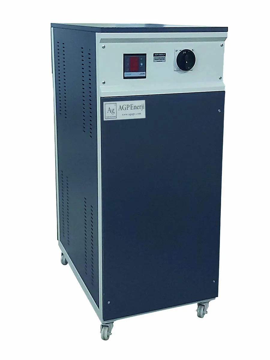 AGP Trifaze Alüminyum Sargılı 15 kVA 275-430V Korumalı Voltaj Regülatörü — görsel 1
