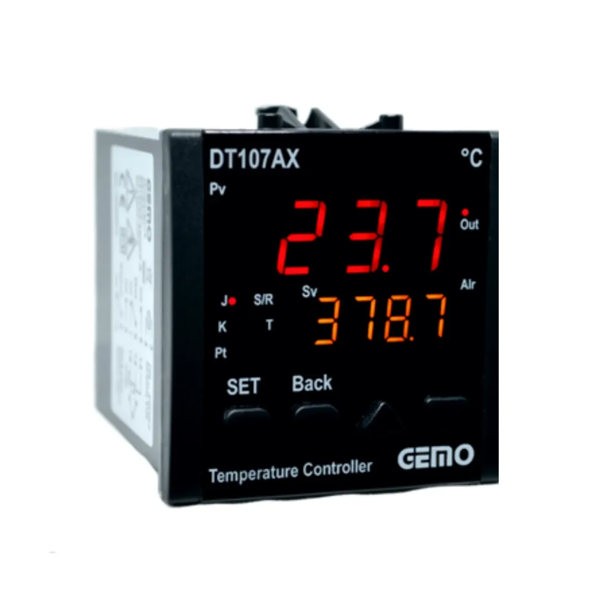 Gemo DT107AX-24V-R Çift Display 2 Röle Çıkışlı 24V Ac/Dc Sıcaklık  Kontrol Cihazı — görsel 1