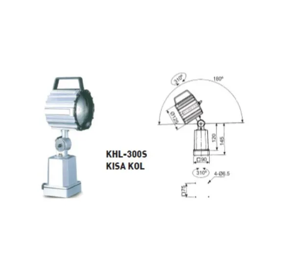 Krasnic C.KHL-300S Kolsuz Çalısma Lambası 24 Volt