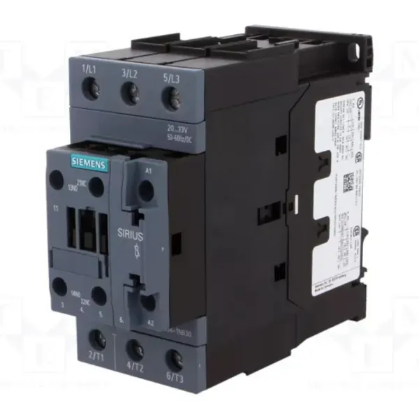 Siemens 3RT2036-1NB30 22KW 1NO+1NC 24Vdc Kontaktör