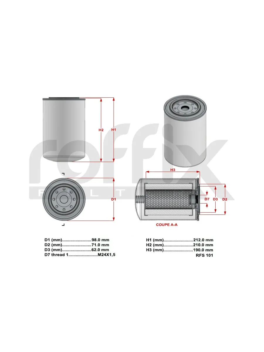 Roffix Rfs 101 Separatör Filtresi — görsel 4
