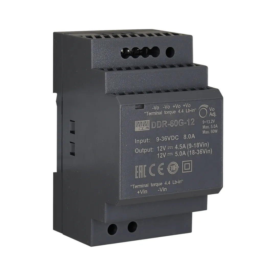 Meanwell DDR-60G-12 DC/DC Converter 12V 60W 5A Güç Kaynağı — görsel 1
