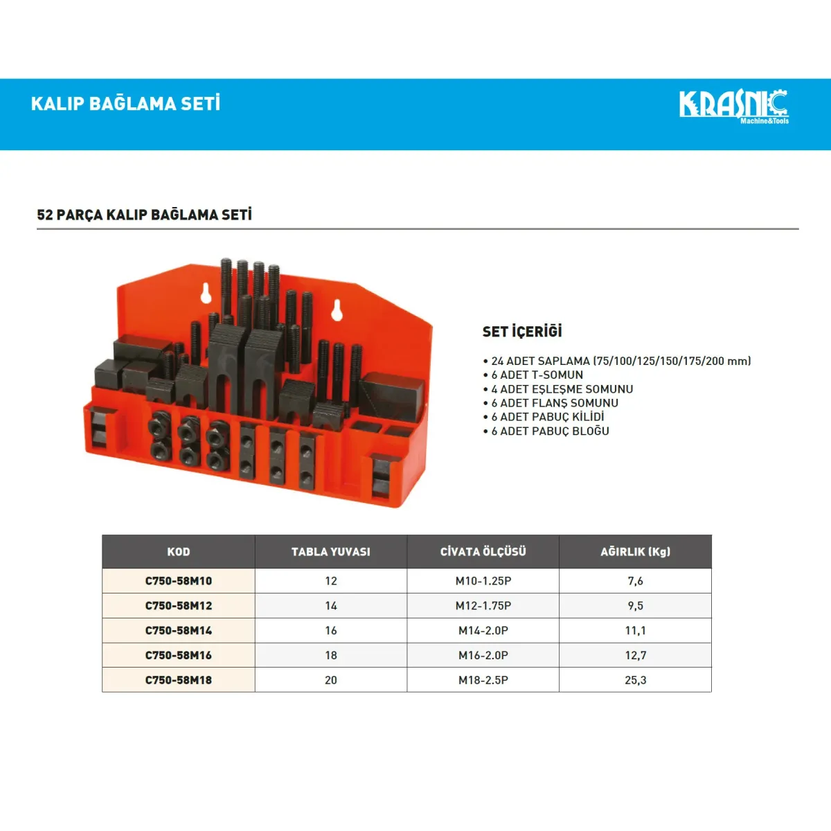 PLD C750-58M16  M16 Kalıp Bağlama — görsel 2
