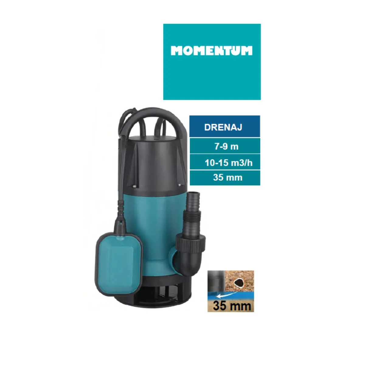 Momentum PKS-400PWE Drenaj ( Pis Su ) Dalgıç Pompa — görsel 1