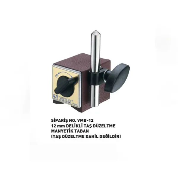 Vertex V-VMB-12 Delikli Taş Düzeltme Manyetik 60X50Mm 12mm (80Kg)