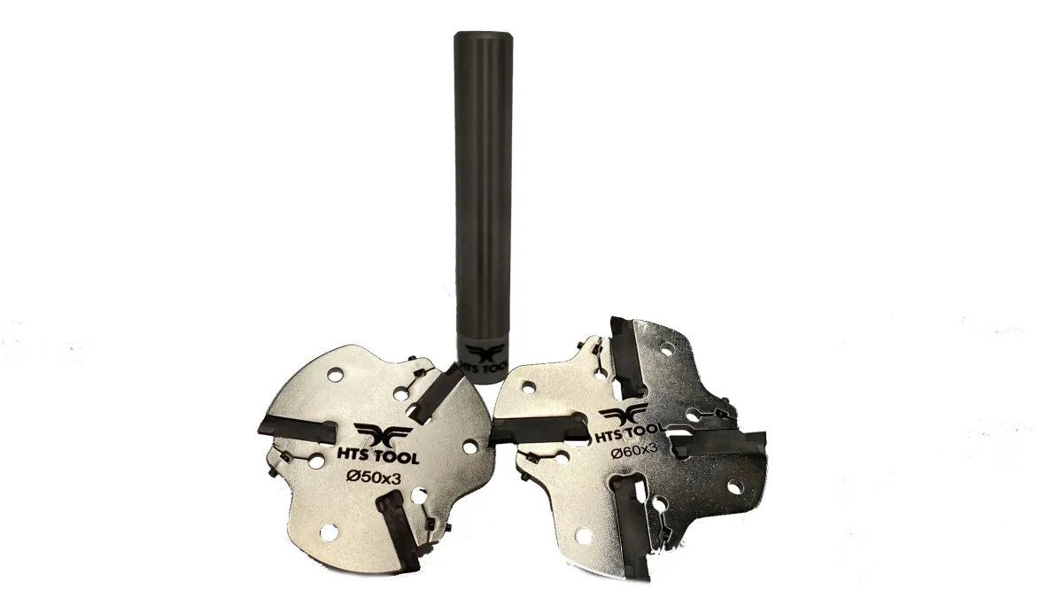 HTS Tool Ø50X3 DKT  K3C D50 Z3 T17 M10X1 - Ø60X3 DKT K3C D60 Z4  T22 M10X1 Kanal Freze Seti — görsel 2