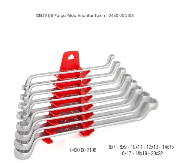 İzeltaş Kombine Anahtar Takımı 6-19 mm Kısa 0320002108