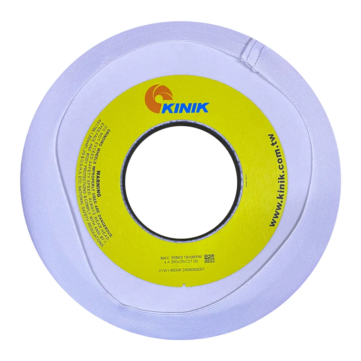 Kınık 4A 350X25X127 WA 54J+ 8V Dişli Taşlama Taşı — görsel 3