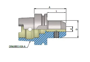 CEBIO HSK A100 - 10 - A:160 Veldon Tutucu — görsel 2