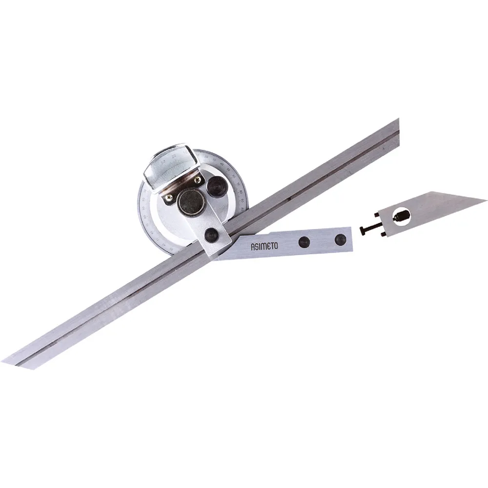 Asimeto AS-490065 3 Çubuklu Büyüteçli  Açı Ölçer — görsel 1