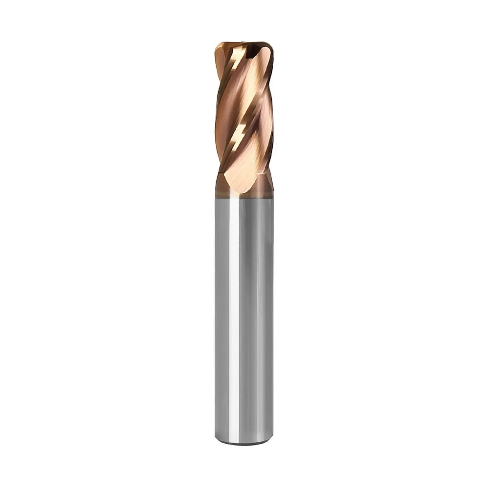 PowercuttingTools ⌀10 R0,5 Standart Boy Köşe Radüs Karbür Freze 56 HRC — görsel 1