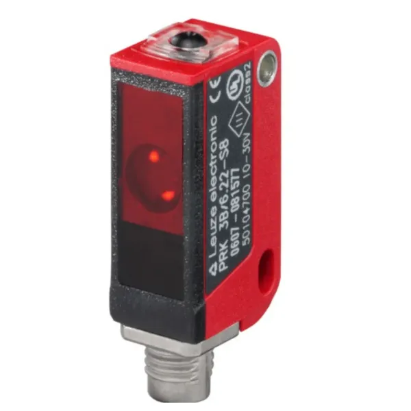 Leuze PRKL-3B/6.22-S8 Kare 2X Push-Pull 10-30Vdc No/Nc Reflektörlü Soketli Lazer Fotosel