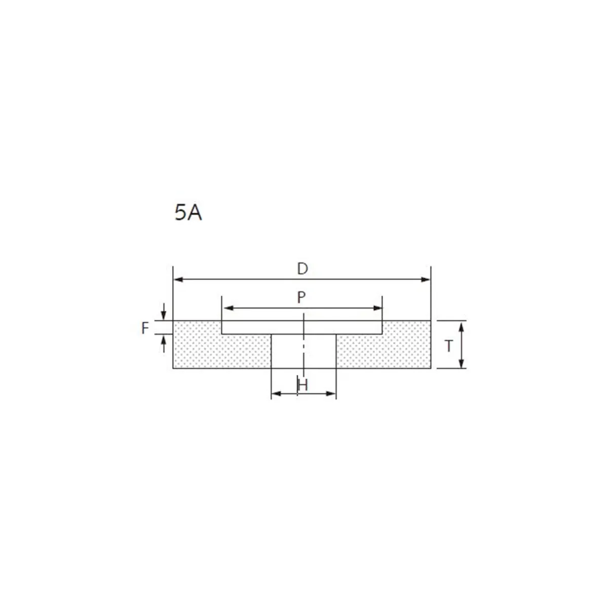 Kınık 5A 50X35X13 57A 60 K 7 V Delik Taşlama Taşı 5'li Set — görsel 4