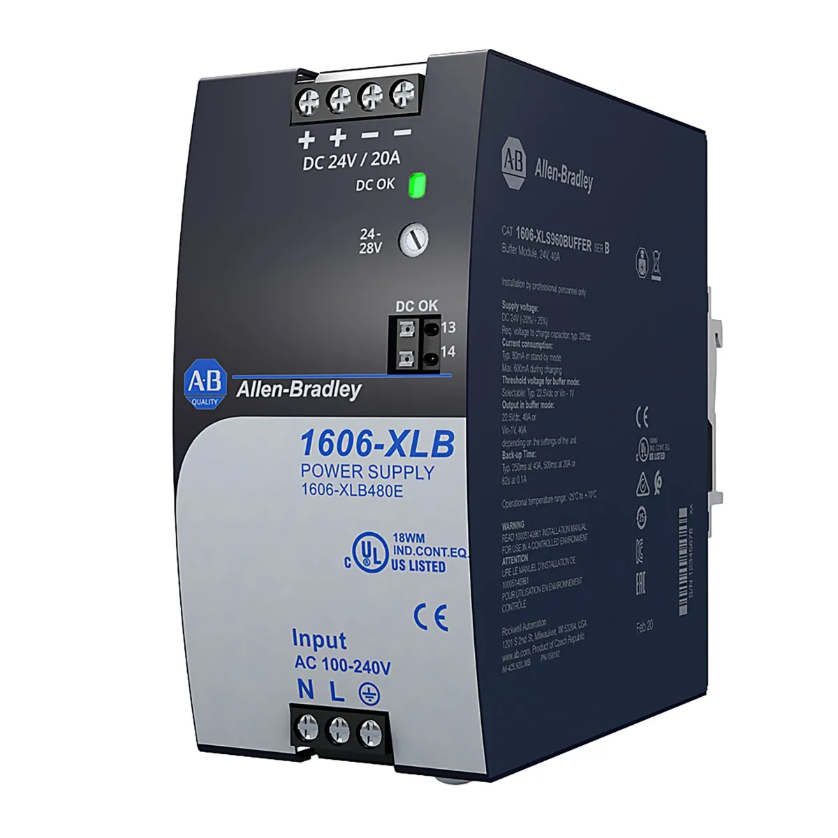 Rockwell 1606-XLB480E - Temel Güç Kaynağı — görsel 1