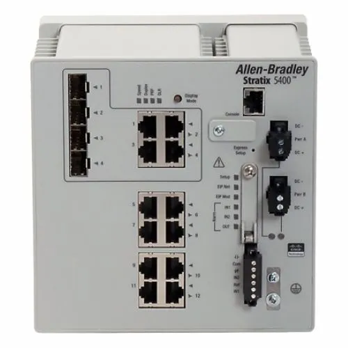 Allen-Bradley Stratix 5700 12 Port 1783-HMS8T4CGN Yönetilebilir Siviç — görsel 1