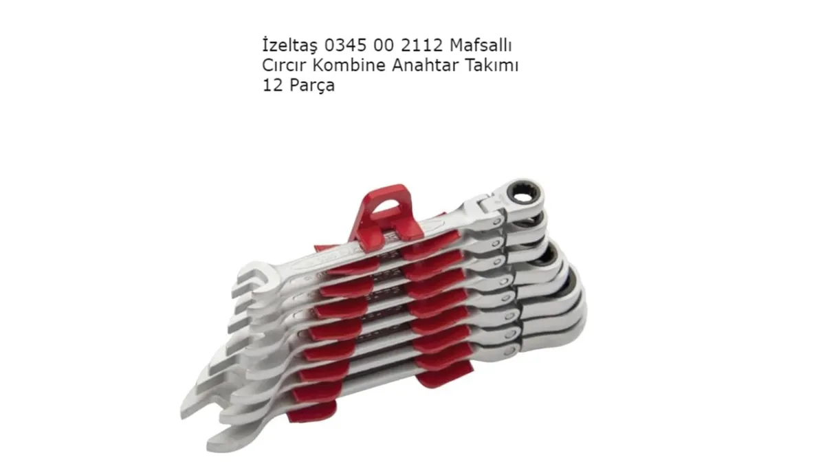 İzeltaş cırcırlı Kombine Anahtar Takımı 8-19 mm 0345002112 — görsel 2