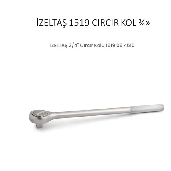 İzeltaş 3/4" Cırcır Kol 45 Diş 1519064510