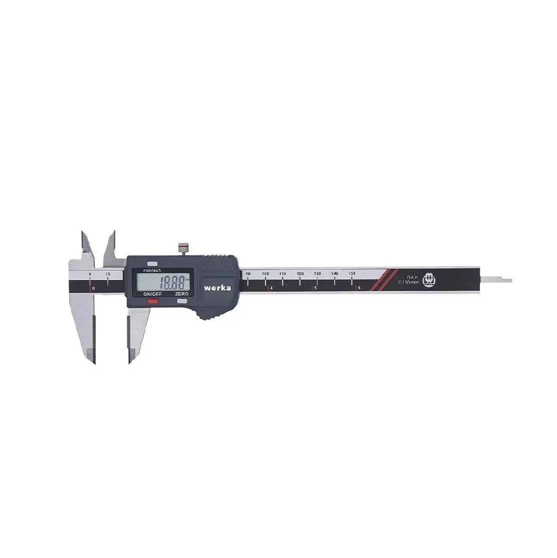 Werka 0-200mm x 0.01mm Karbür Uçlu Dijital Kumpas — görsel 1