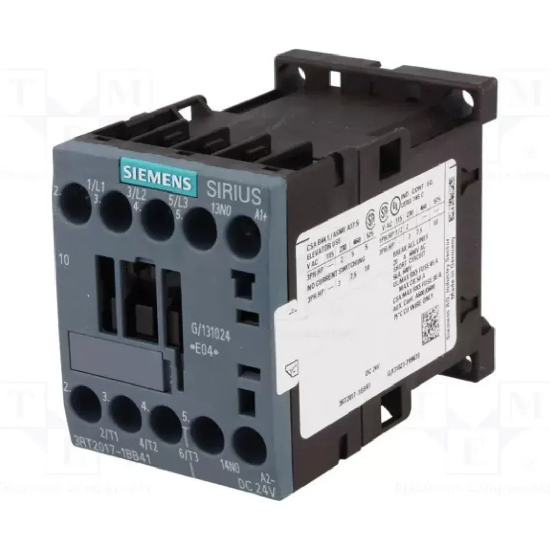 Siemens 3RT2017-1BB41 5.5 KW 24Vdc 1No Kontaktör — görsel 1
