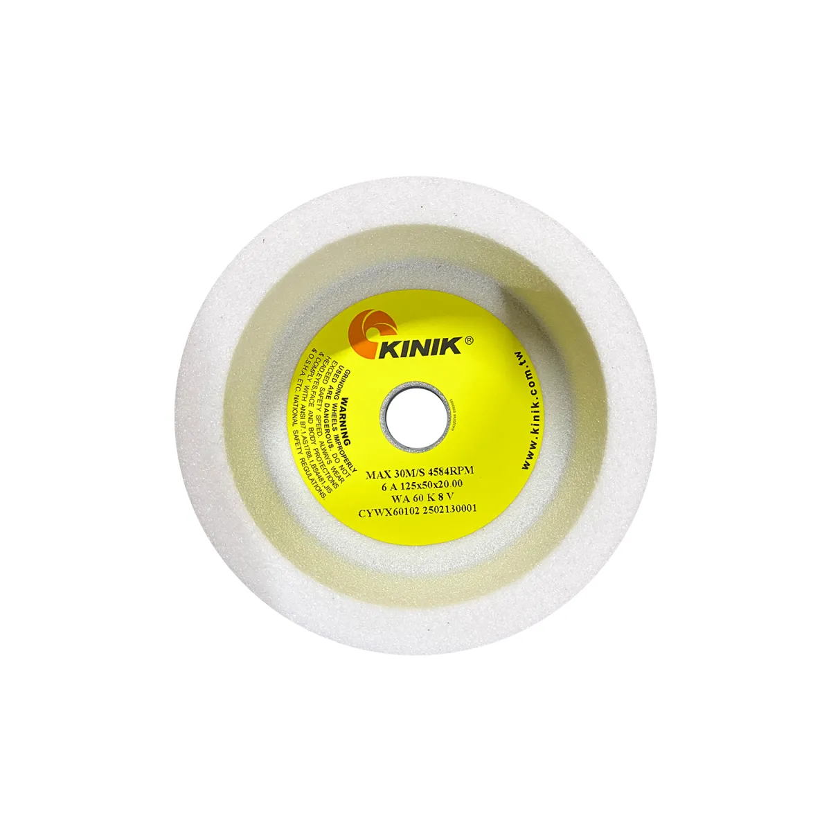 Kınık 6A 125x50x20  WA 60K 8V Takım Bileme Taşı 3'lü Set — görsel 2