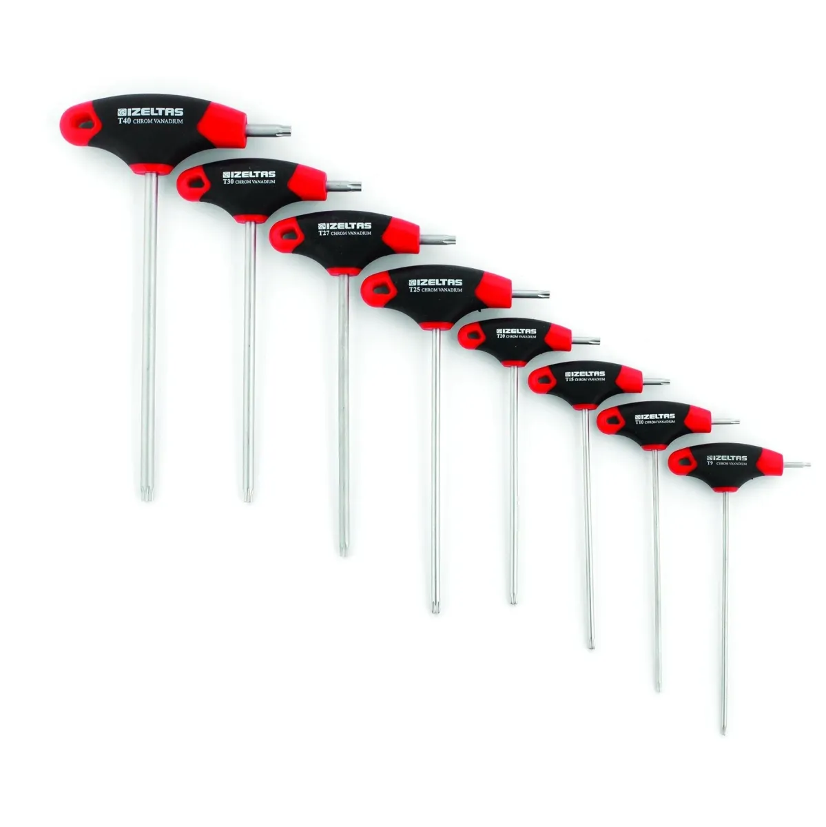 İzeltaş T Tipi Torx Allen Anahtar Takımı 8 Parça T-9 / T-40 4909008108 — görsel 1