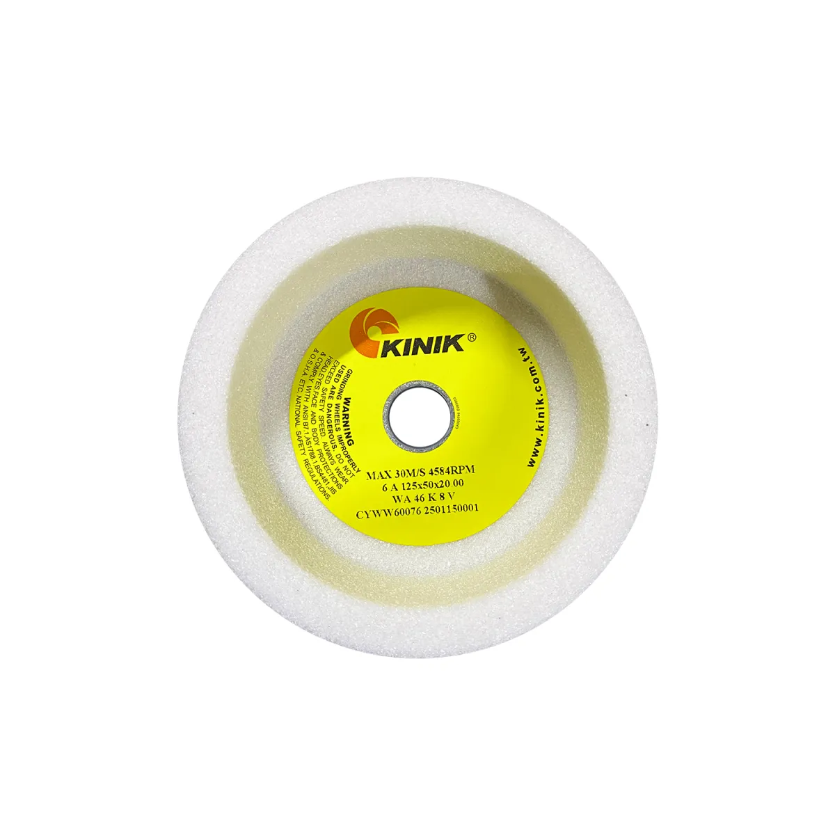 Kınık 6A 125x50x20  WA 46K 8V Takım Bileme Taşı 3'lü Set — görsel 2