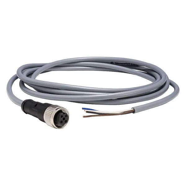 Telemecanique  XZCPV1141L5 M12 4 Pin 180° 5 mt. Sensör Kablosu