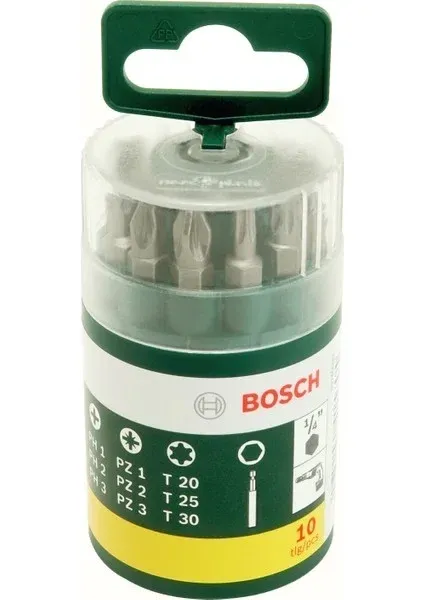Bosch DIY 10 Parçalı Vidalama Ucu Seti — görsel 2