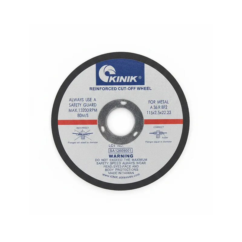 Kınık A36 R BF2 115x2.5x22.23 Fleks Kesme Taşı 50'li Set — görsel 1