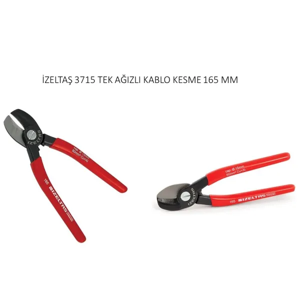 İzeltaş Tek Ağızlı Kablo kesme 165 mm 3715160165