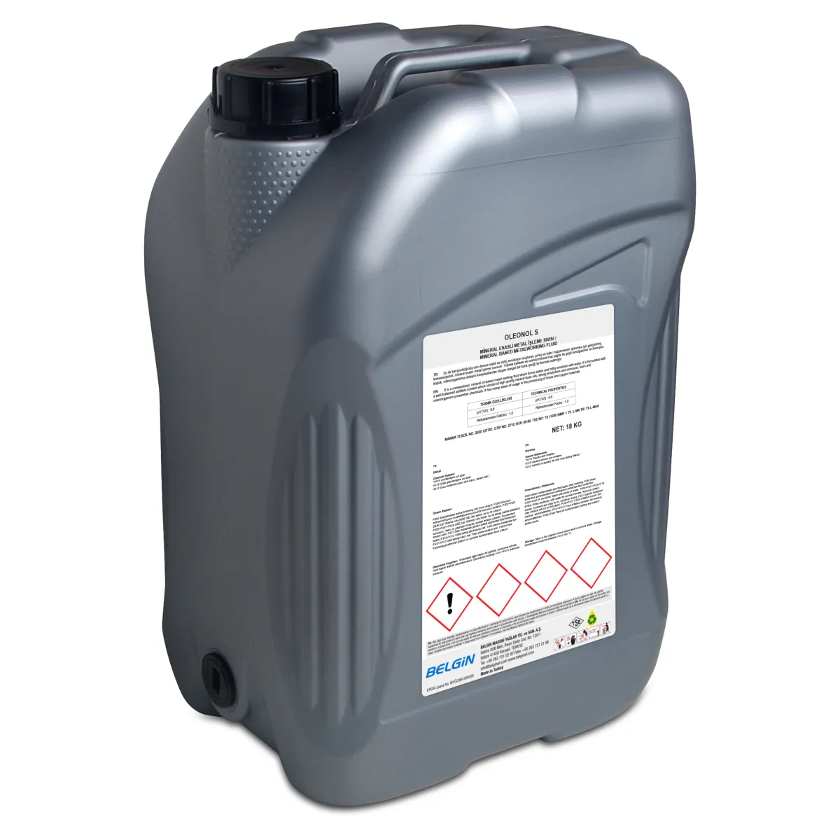 Belgin OLEONOL S CNC Bor Yağı 18Kg — görsel 1