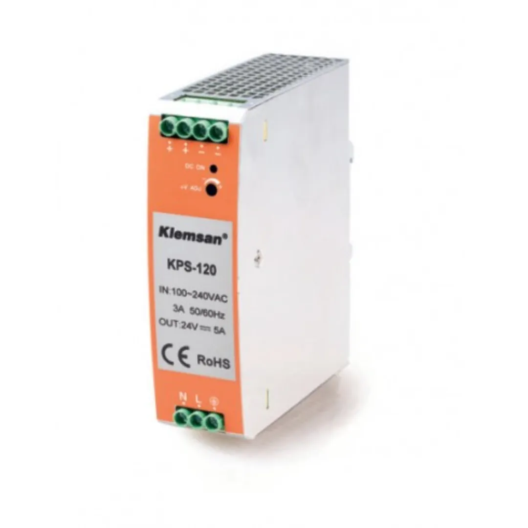 Klemsan 6180510 KPS-120  24Vdc 5A Ray Montaj Güç Kaynağı — görsel 1