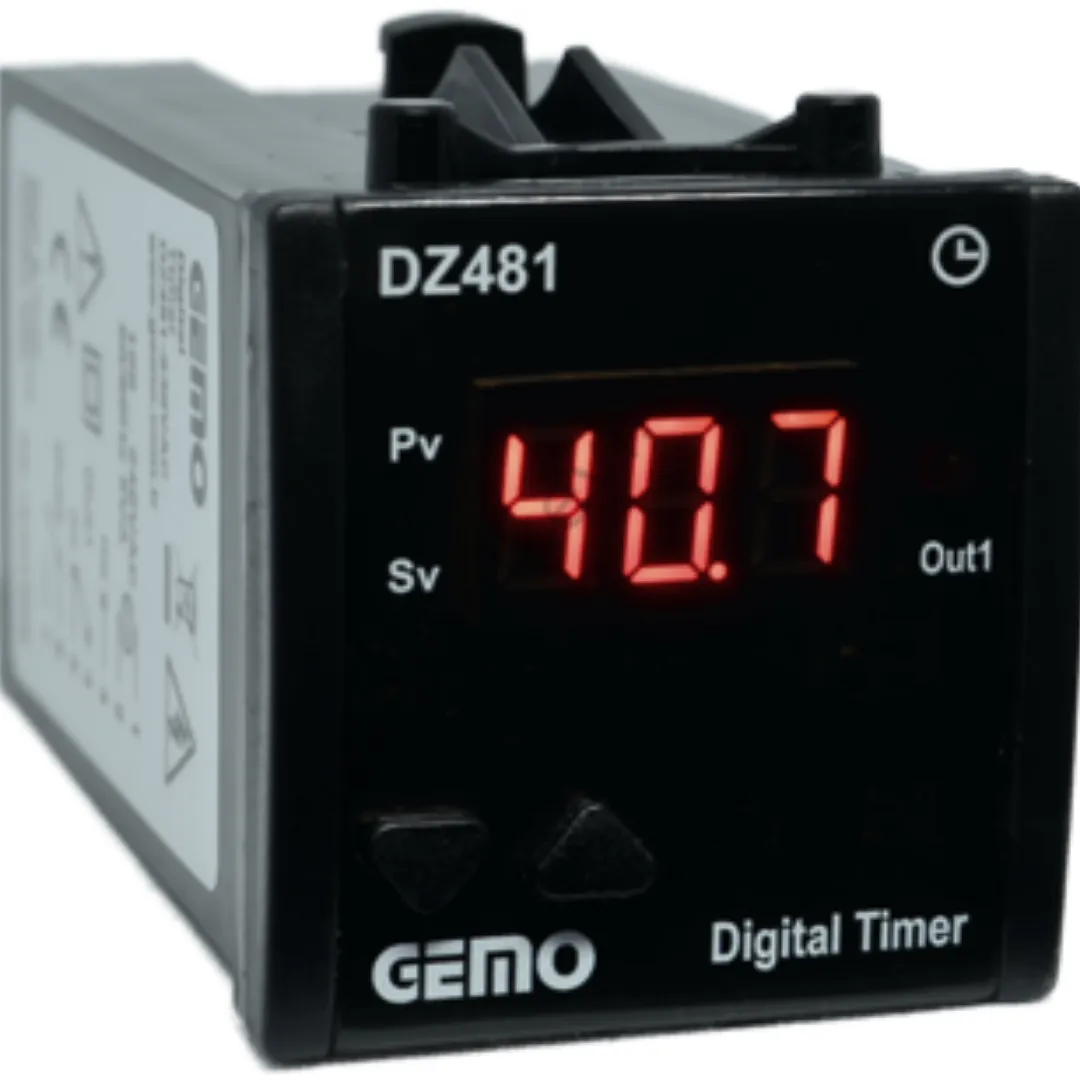 Gemo  DZ481-230Vac 48X48 Tek Çıkışlı 230Vac 4 Hane Zaman Rölesi — görsel 1