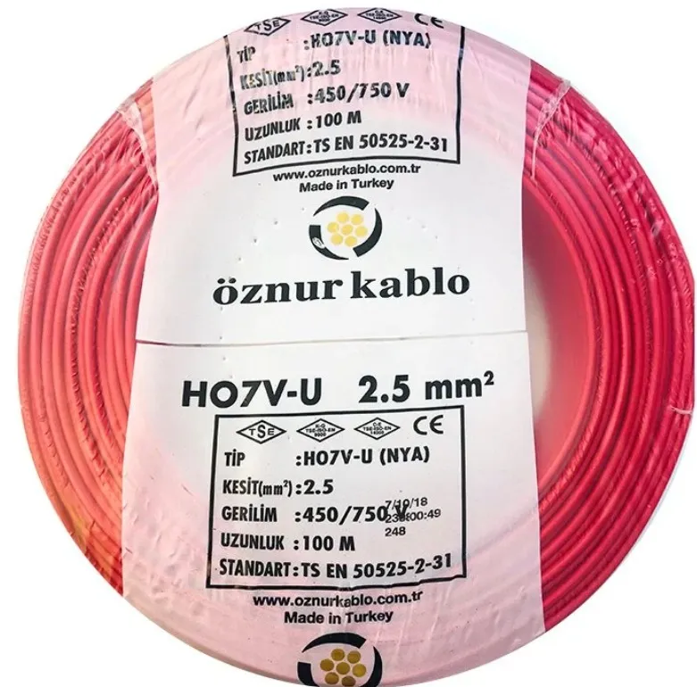 Öznur 2,5 NYA Kablo 100mt. — SarıYeşil — görsel 6