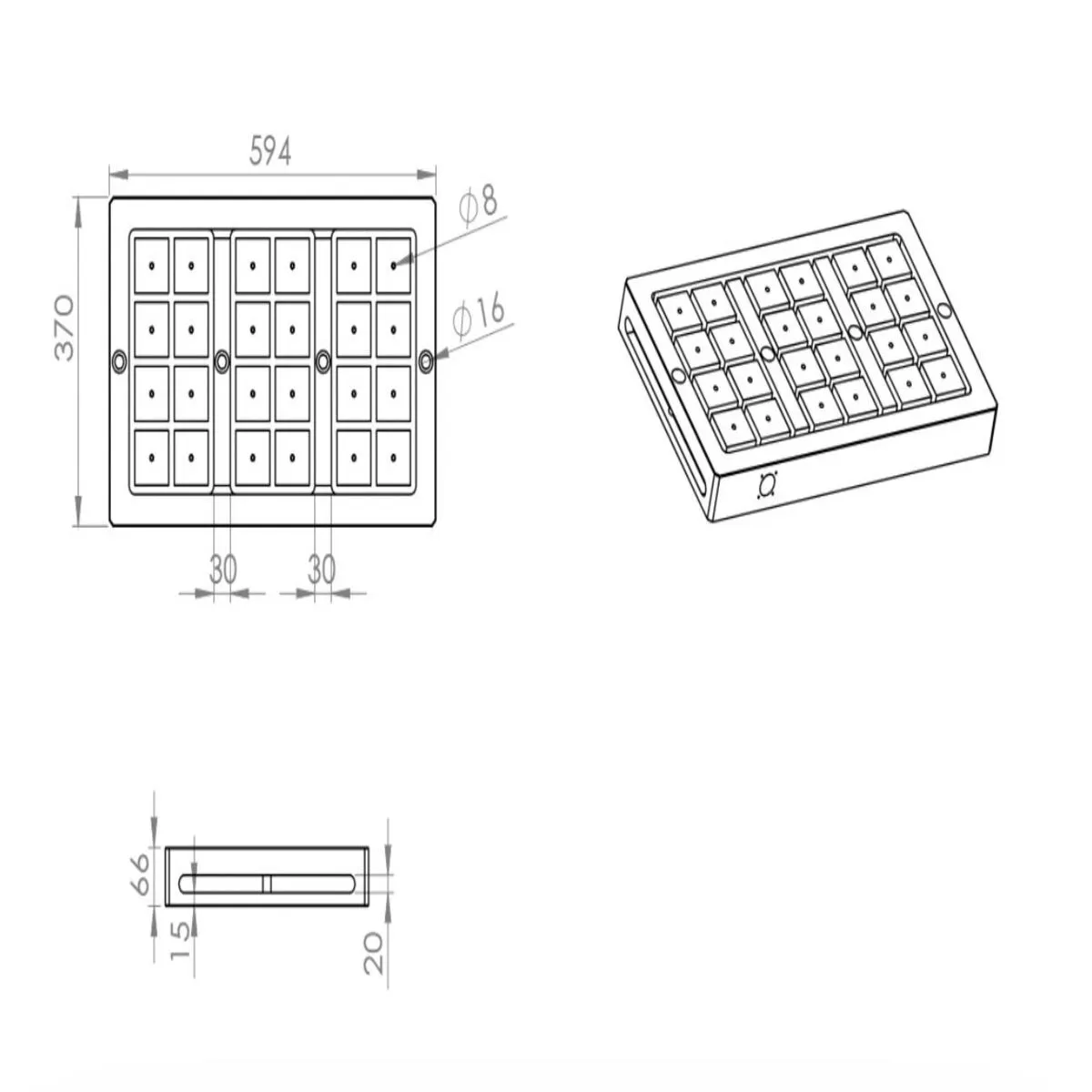 LM 400 x 600 Elektromanyetik Tabla — görsel 3