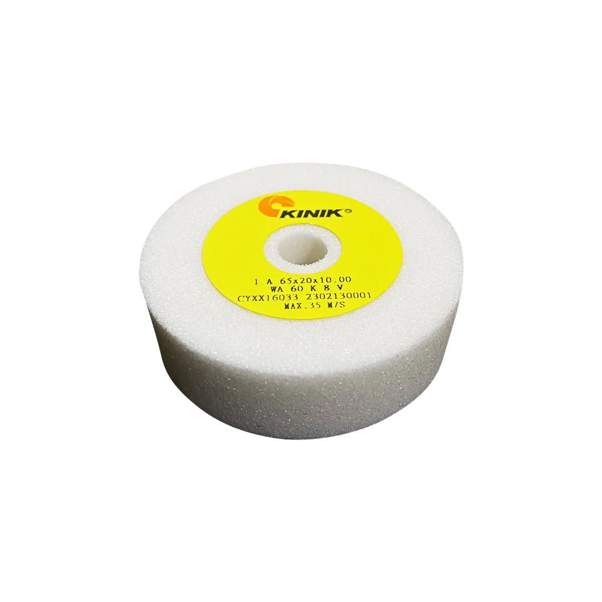 Kınık 1A 65x20x10 WA 60 K 8 V Delik Taşlama Taşı 5'li Set — görsel 1